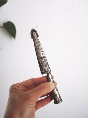 Vintage Traditional Argentinian Gaucho Knife Silver Smaller Size Cowboy South Am